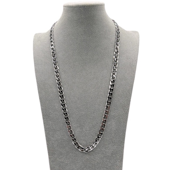 Swag Collection 18K Silver Cuban Link Necklace New in Box! - Picture 1 of 8